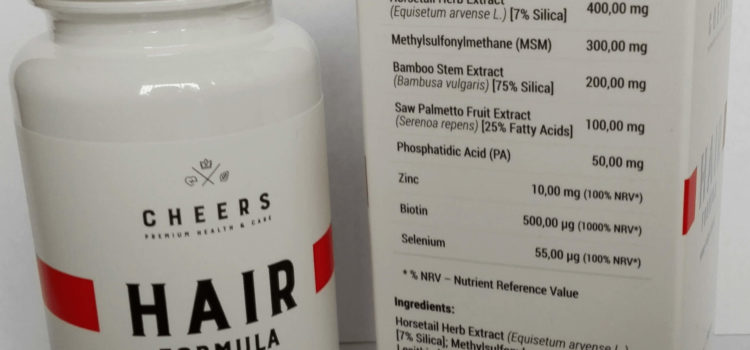 Hair Formula CHEERS Elegancki suplement dla łysiejących mężczyzn i kobiet Hair Formula CHEERS Elegancki suplement dla łysiejących mężczyzn i kobiet