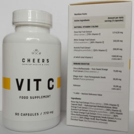 Witamina C CHEERS – 3 ekstrakty naturalne + 3 wzmacniacze, czyli witamina C na sterydach Witamina C CHEERS – 3 ekstrakty naturalne + 3 wzmacniacze, czyli witamina C na sterydach
